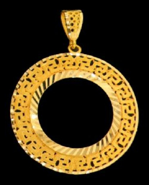 21K Gold Coin Frame