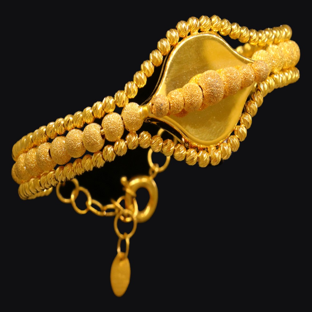 21K Gold Bangle Bracelet – SW17064 image 2 of 2