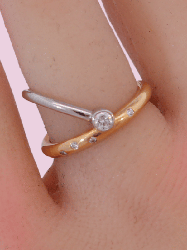 18K Yellow Gold Diamond Ring - SW30676, 5