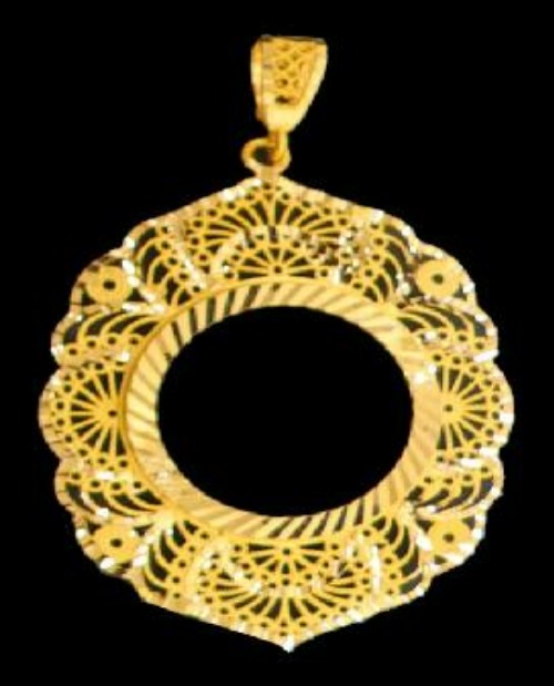 21K Gold Coin Frame – 20066