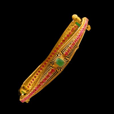 22K Gold Bangle Bracelet – SB25068 image 2 of 2