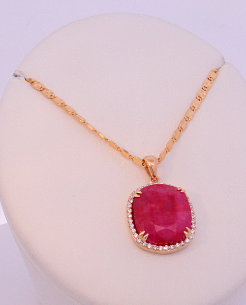 14K Yellow Gold Diamond Necklace – SW17958
