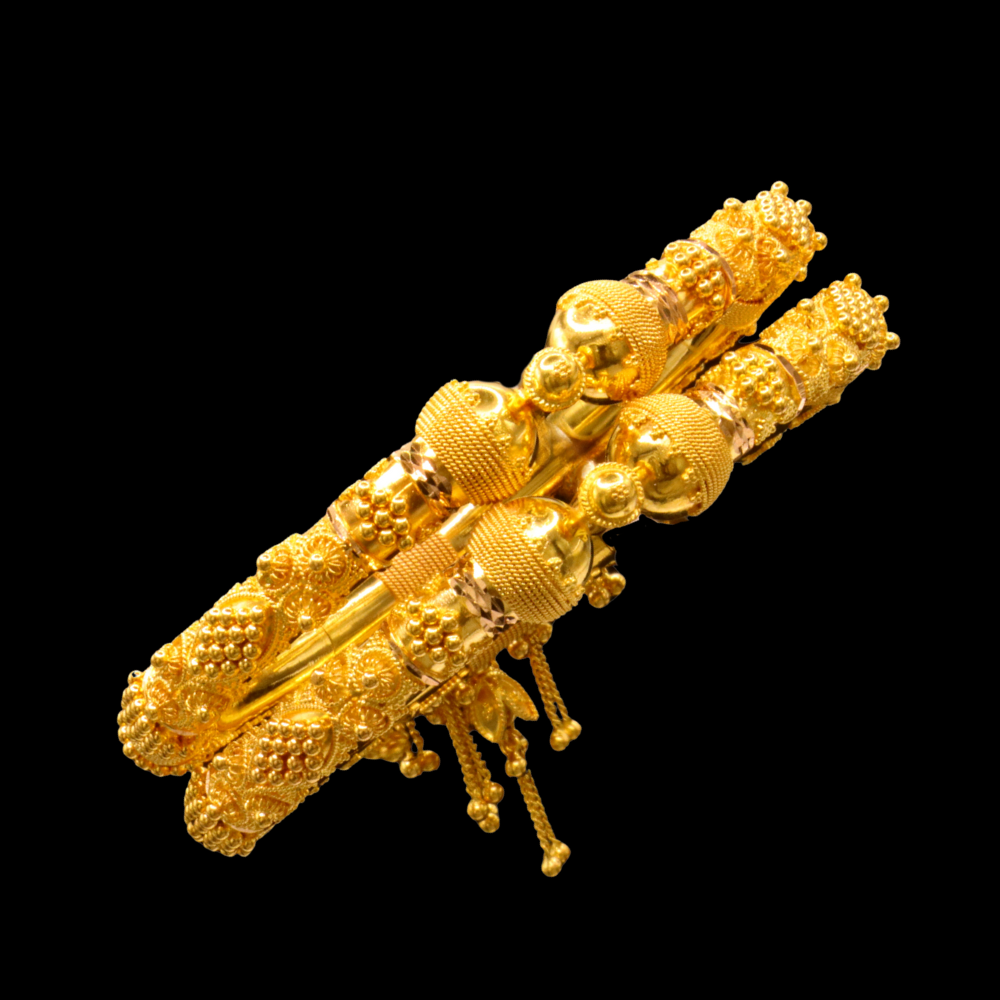 21K Gold Bangle Bracelet – SD24948 image 2 of 2