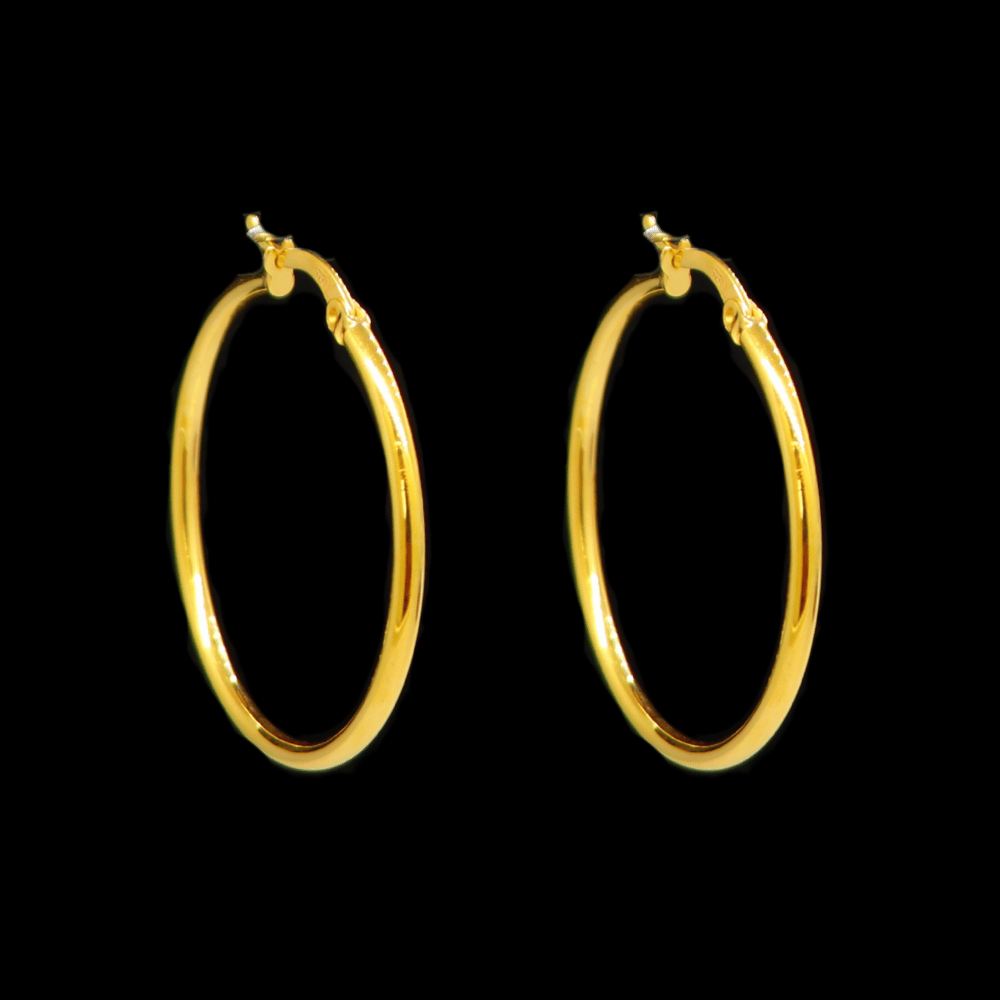 21K Gold Drop Earrings - SW33278