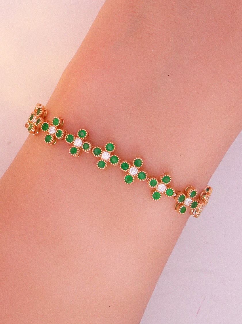 14K Yellow Gold Diamond Bracelet – SW15981