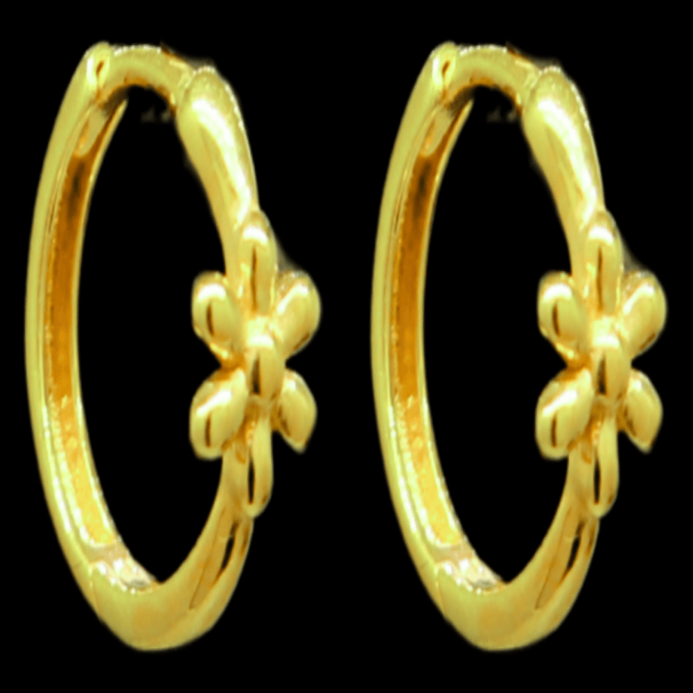 21K Gold Drop Earrings - SW33395