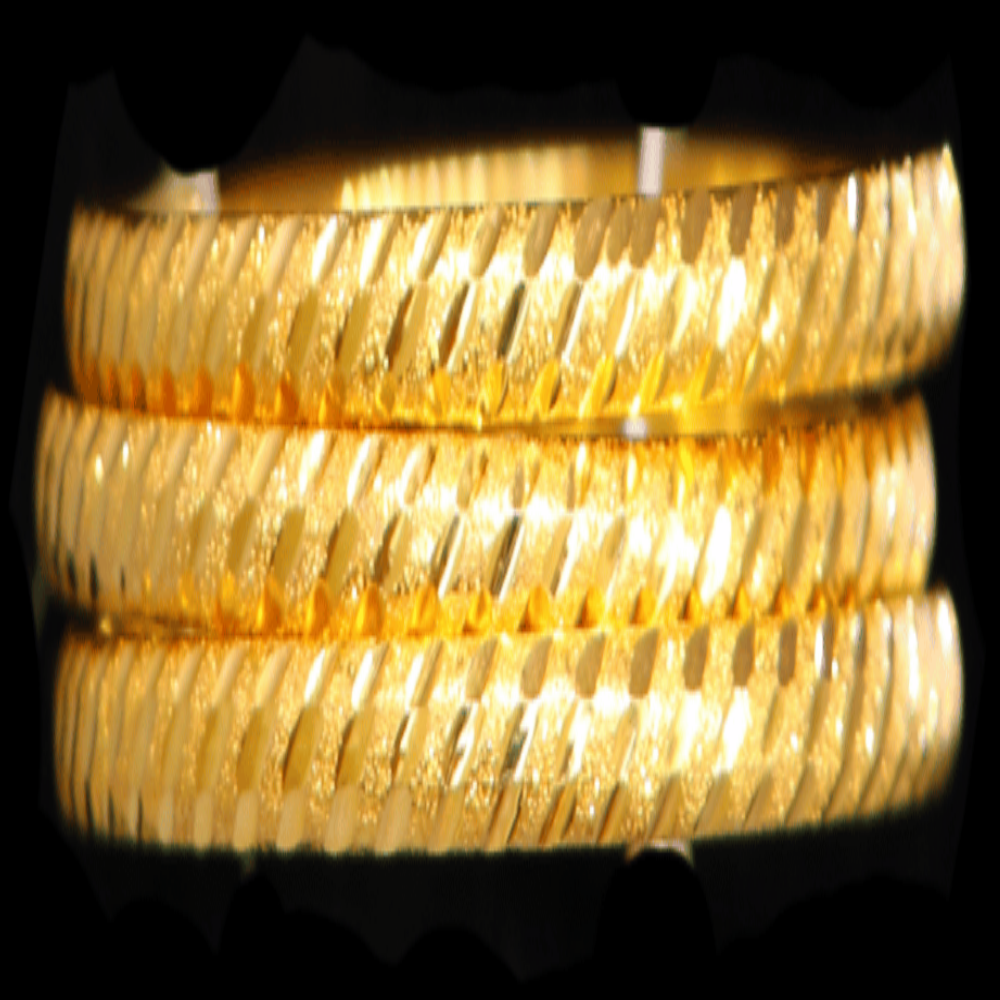 21K Gold Bangle Set, XL (22) – SW33104