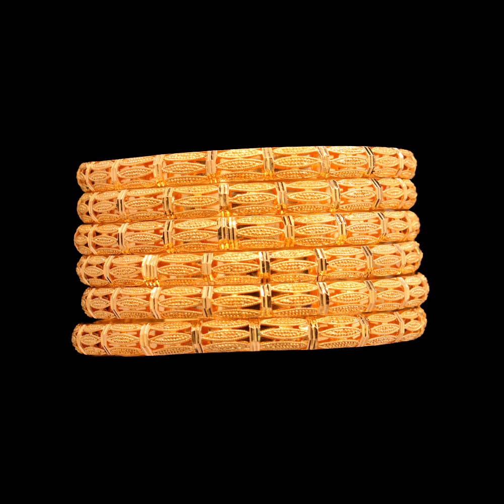 21K Gold Bangle Set, M (20) – SW22348 image 2 of 2