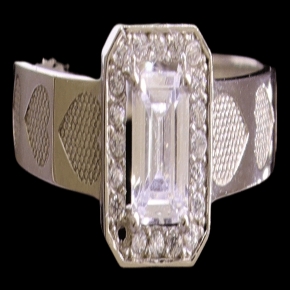 18K White Gold Bridal Ring