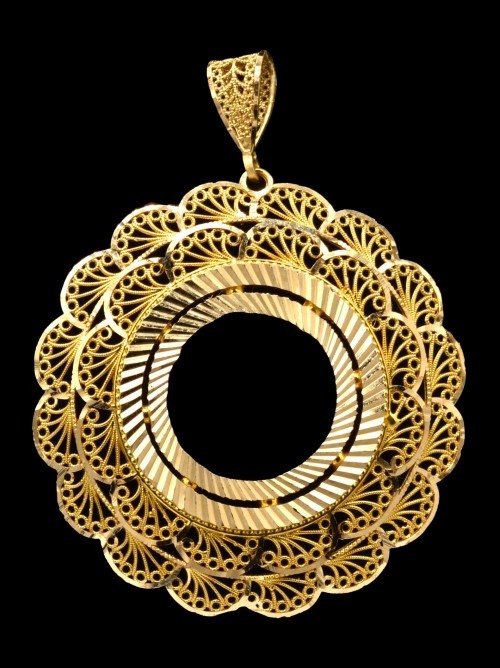 21K Gold Coin Frame – 974