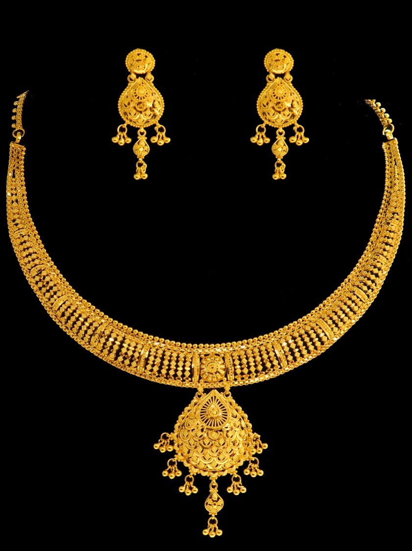 22K Gold Necklace Set – 32145