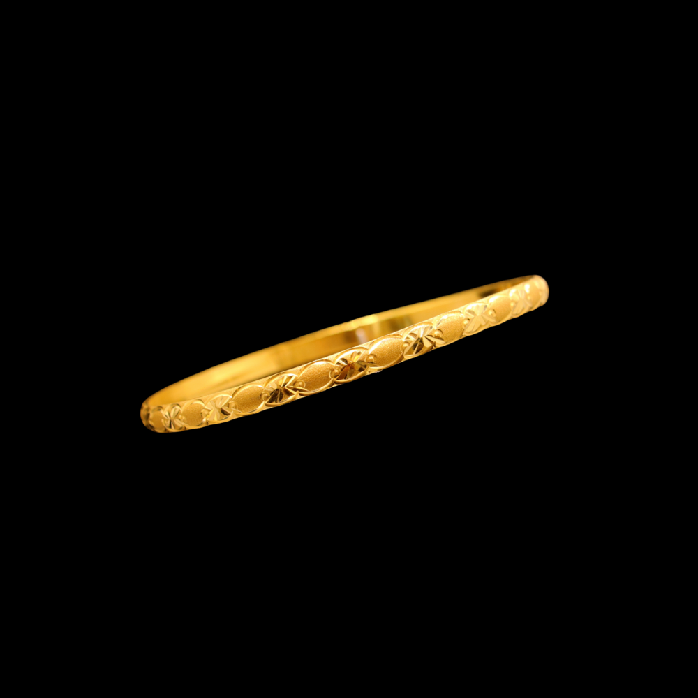 21K Gold Bangle, XL (22) – SB28137