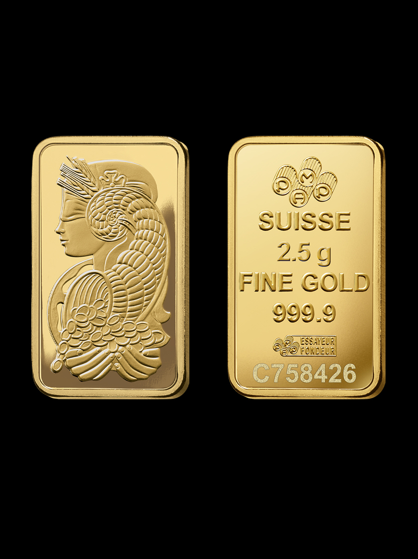 Fortuna Gold Minted Bar - 2.5g – SW14621 image 2 of 2