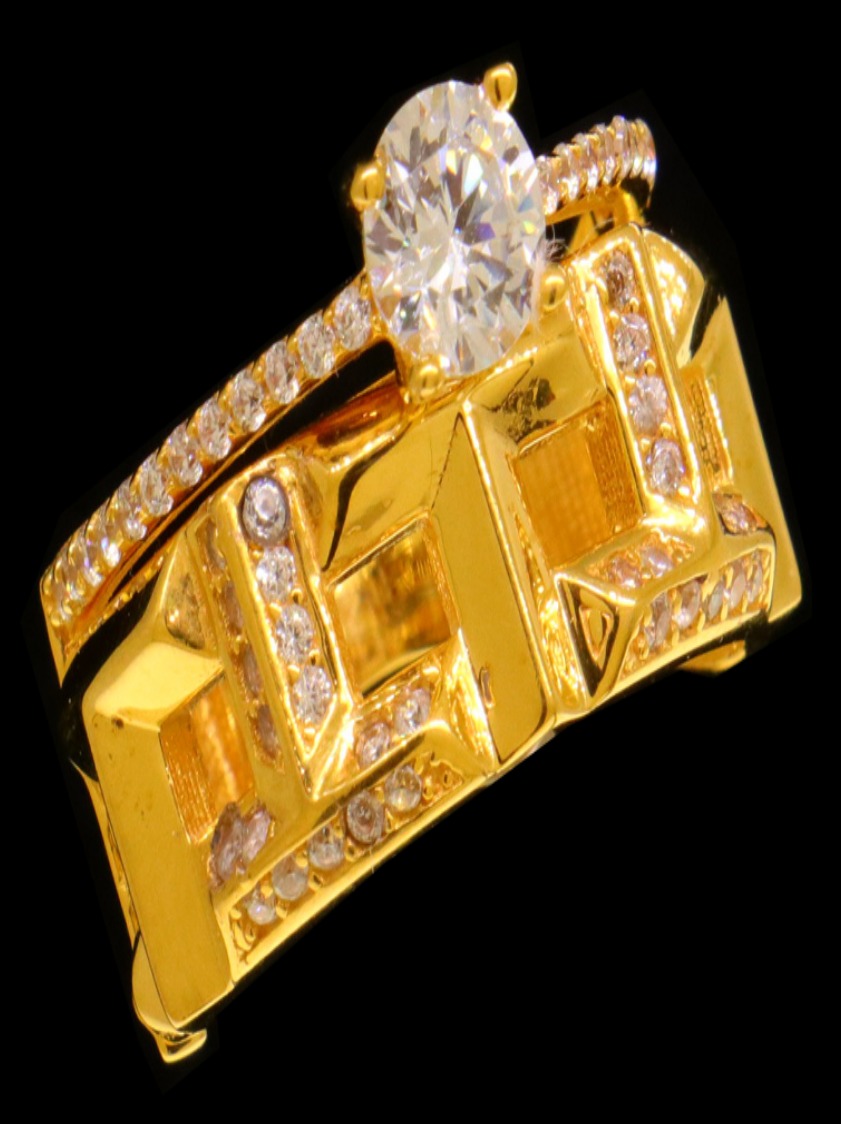 21K Gold Bridal Ring