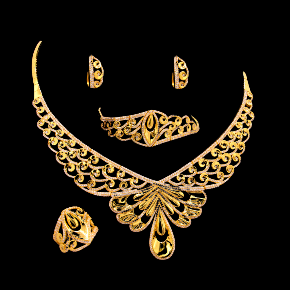 21K Gold Necklace Set