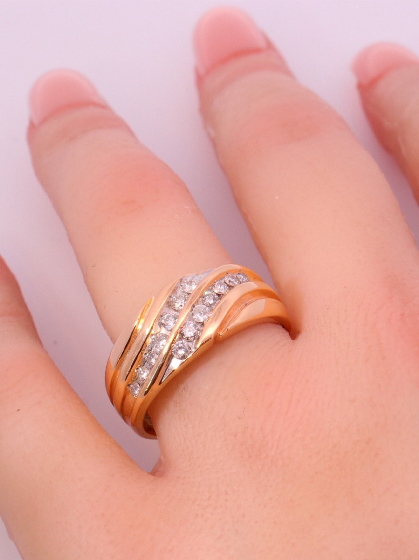 14K Yellow Gold – Size 13 1/2 – SW10184