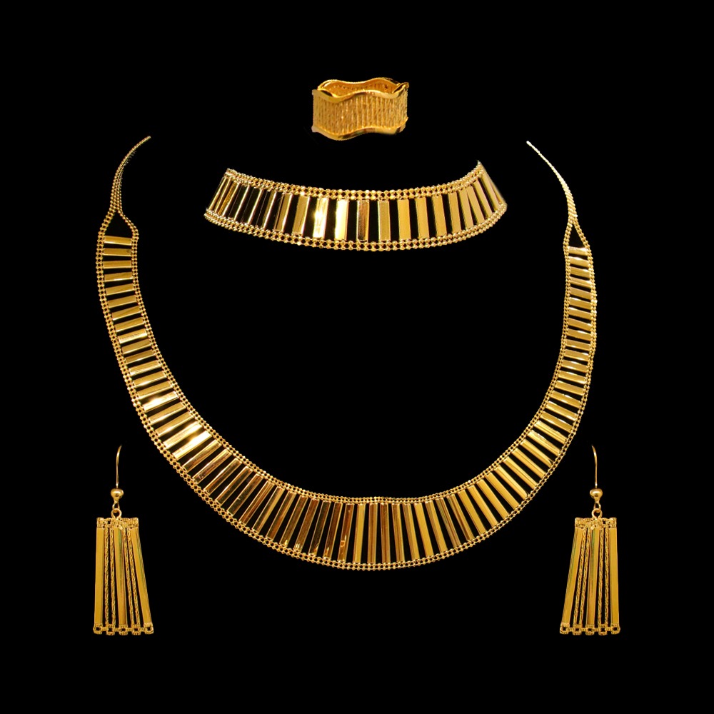 21K Gold Necklace Set