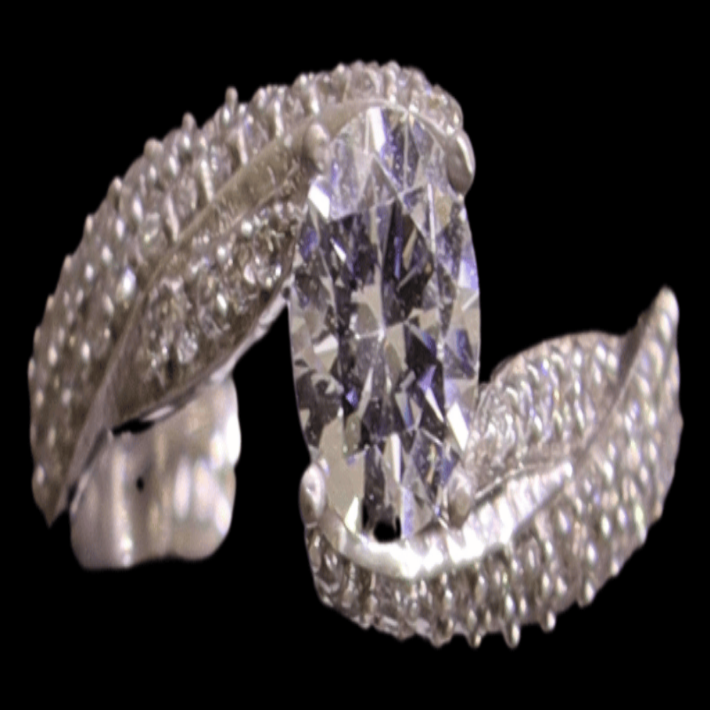 18K White Gold Bridal Ring