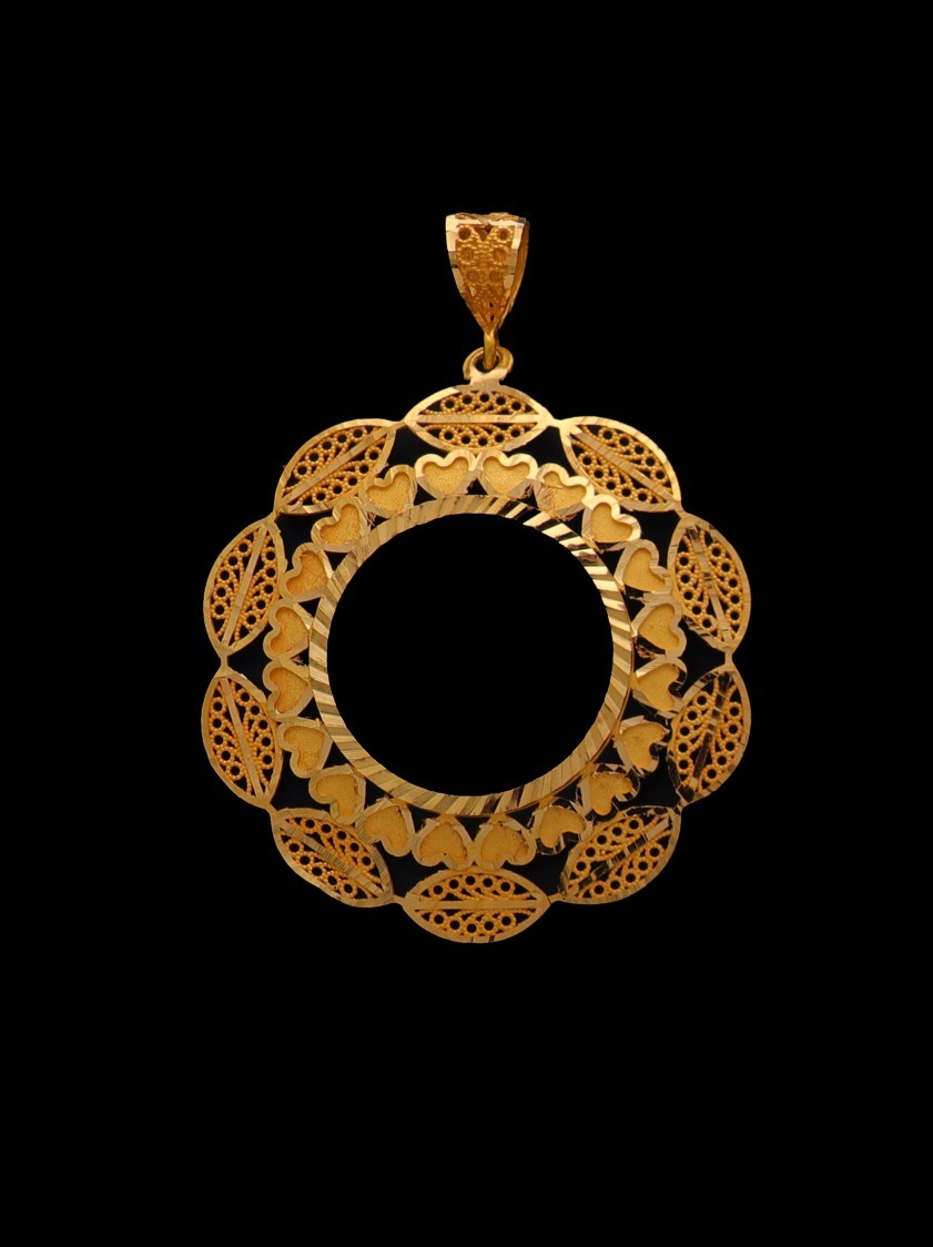 21K Gold Coin Frame – 18495