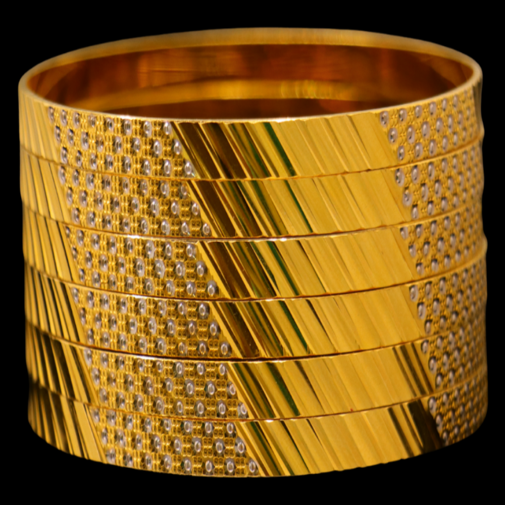 21K Gold Bangle Set (L)