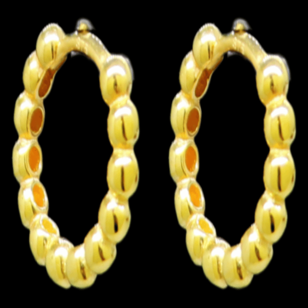 21K Gold Drop Earrings - SW33394
