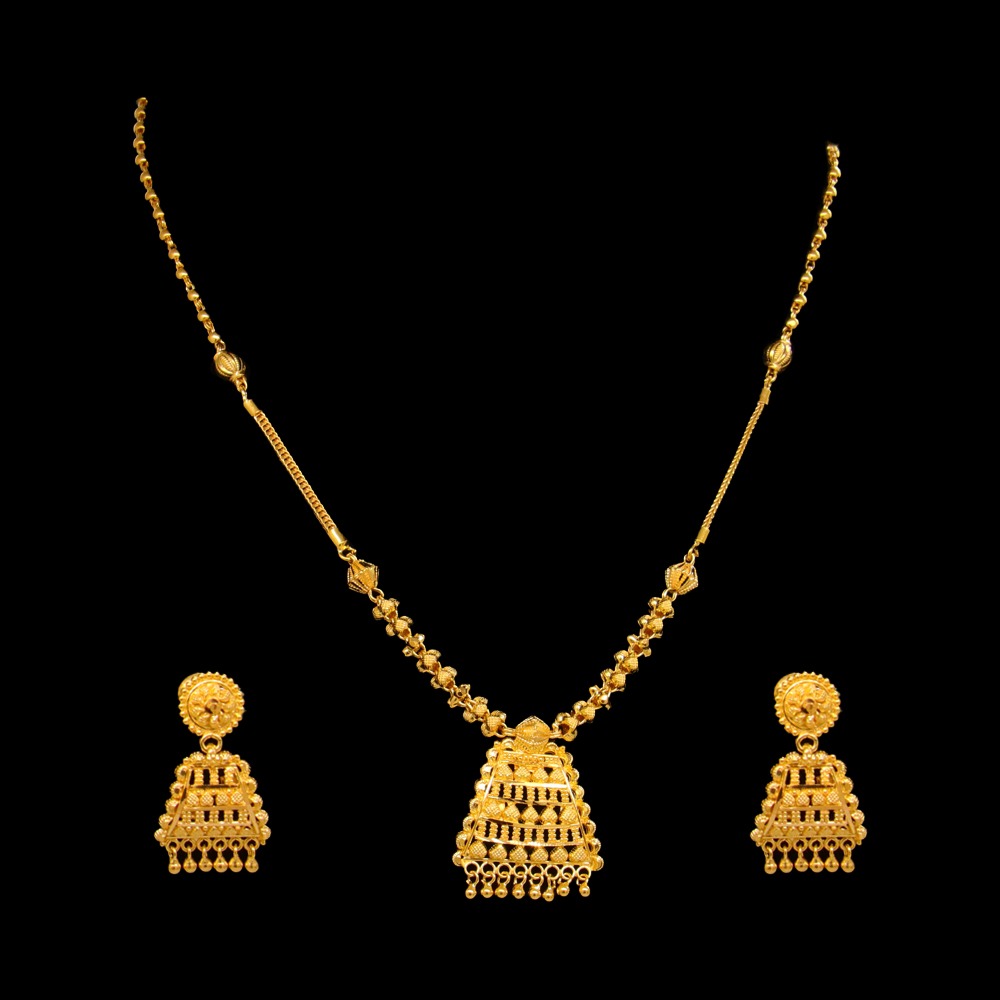 22K Gold Necklace Set