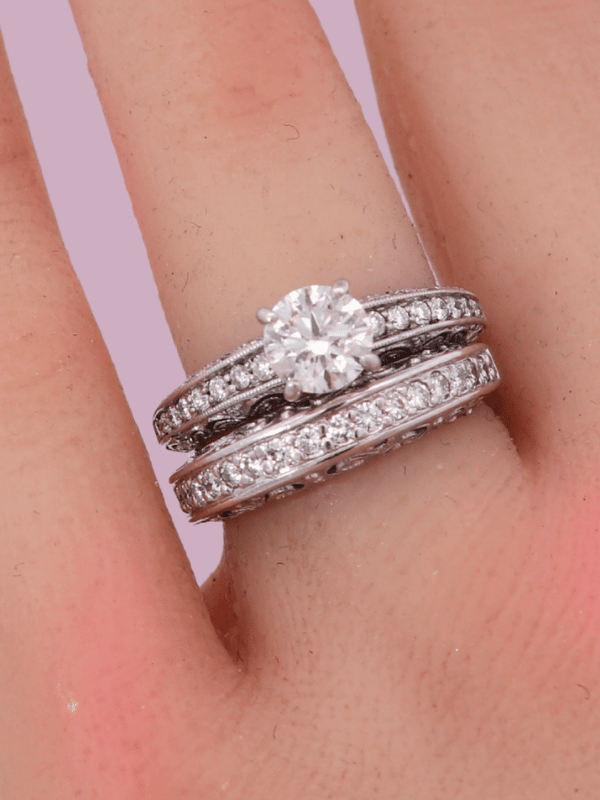 14K White Gold – Size 12 1/2 – SW30540