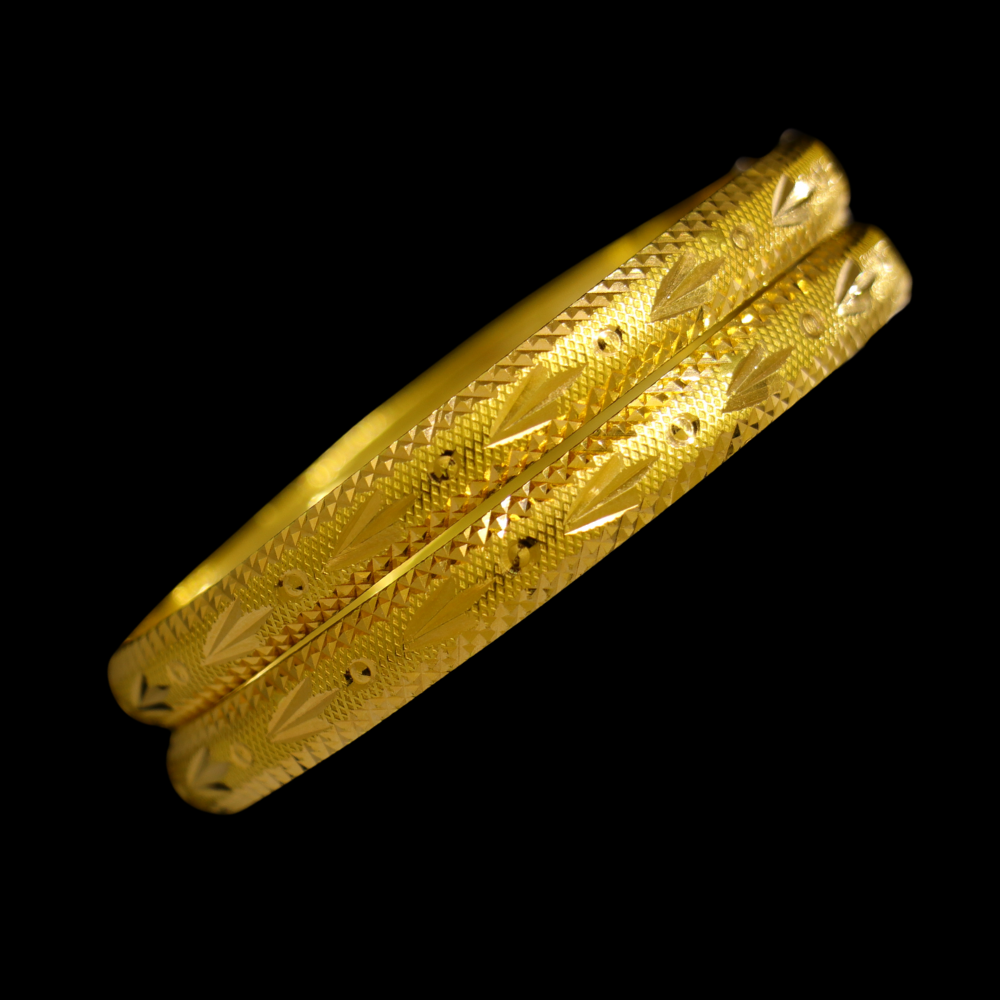 21K Gold Bangle Set, M (20) – SW25352 image 2 of 2