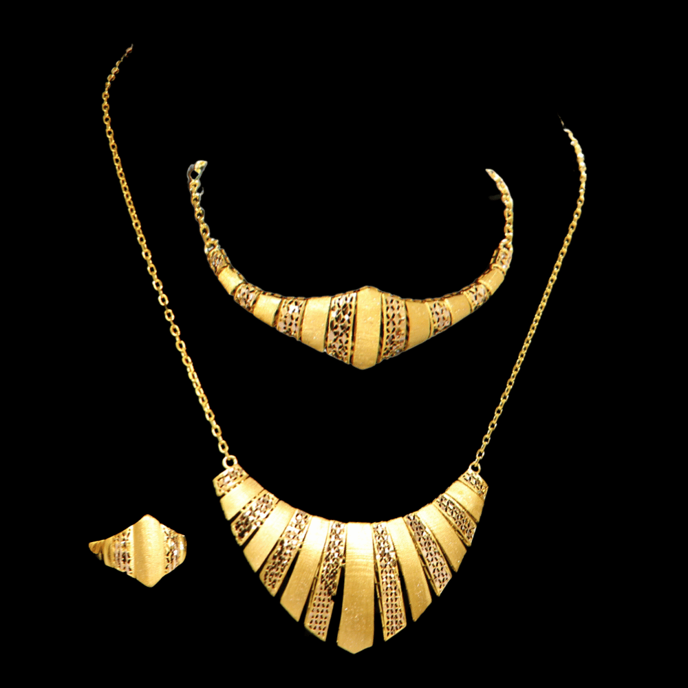 21K Gold Necklace Set