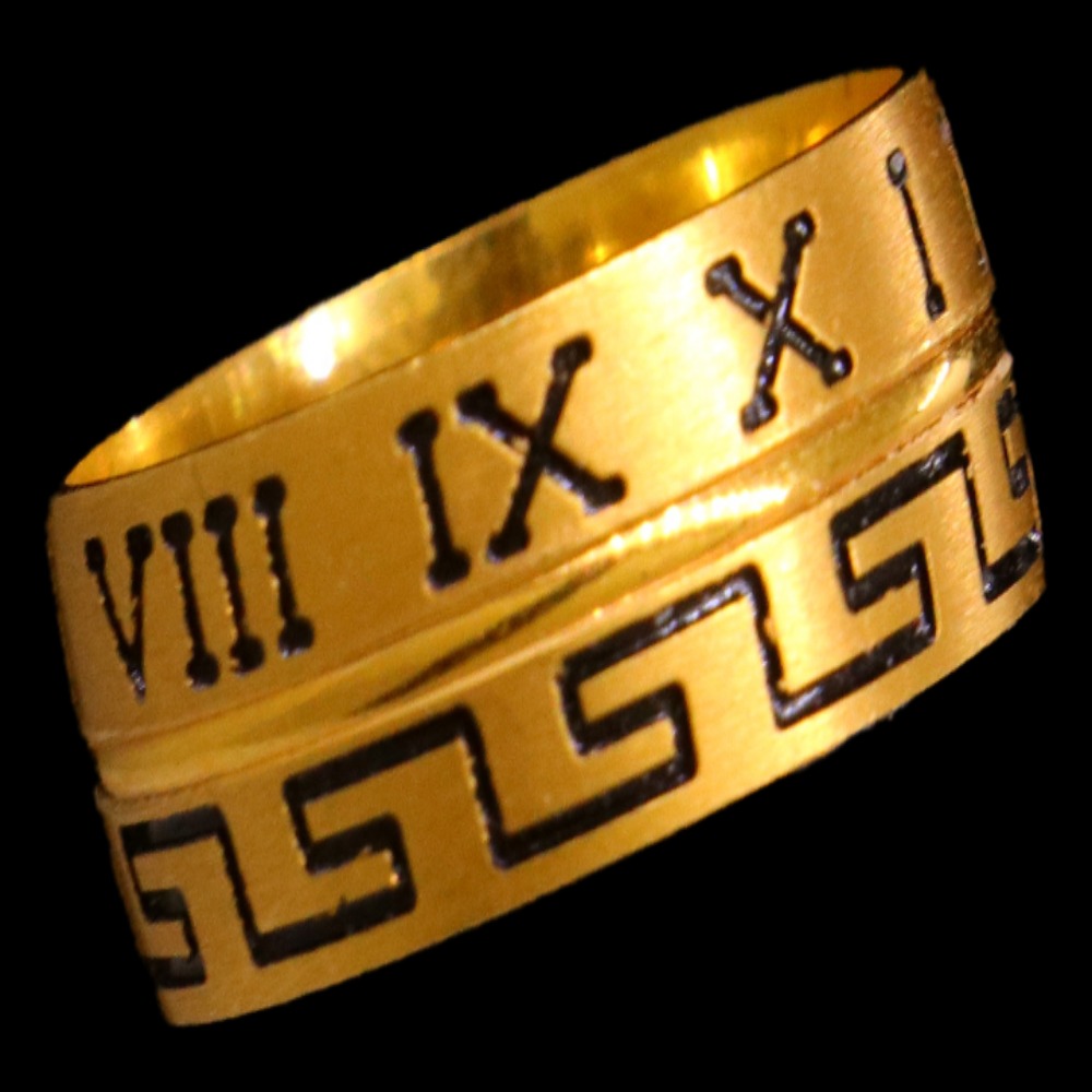 21K Gold Engagement Band Size 7.5 - SW20008