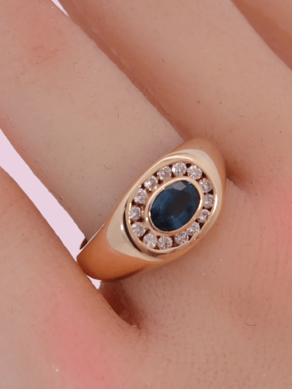 14K Yellow Gold Diamond Ring - SW30624, 10