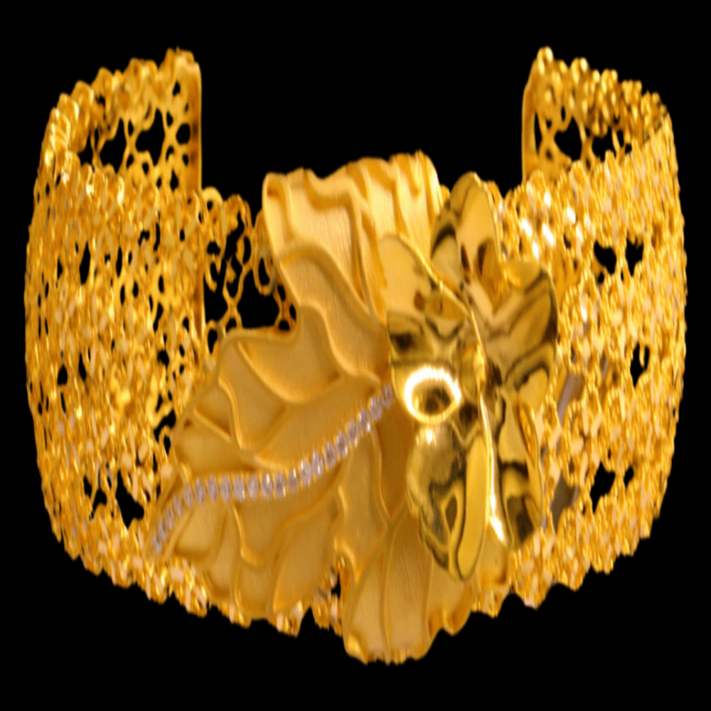 21K Gold Bangle Bracelet – SD23240