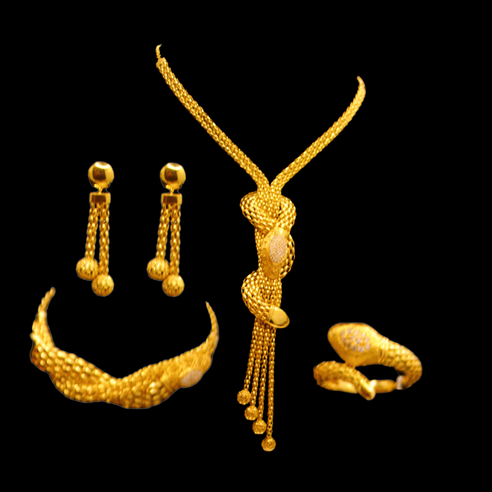21K Gold lazarde Necklace Sets
