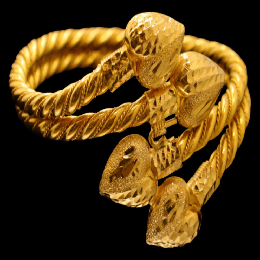 21K Gold Bangle Bracelet – SB28084