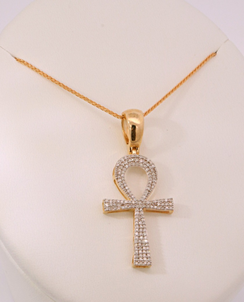14K White Gold Diamond Necklace – 38929