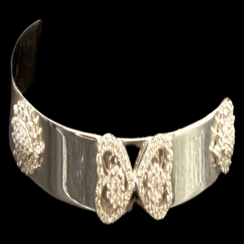 18K White Gold Bangle Bracelet