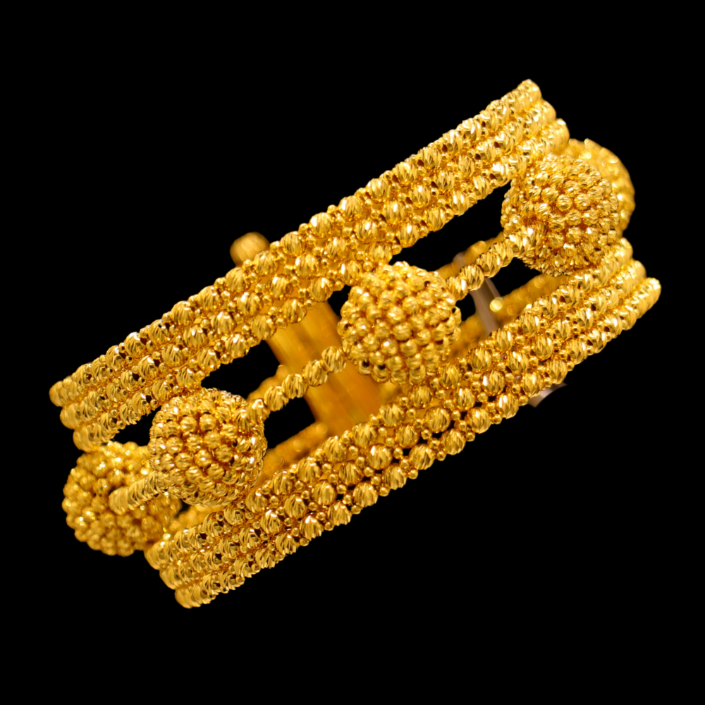 21K Gold Bangle Bracelet – SB25671 image 2 of 2