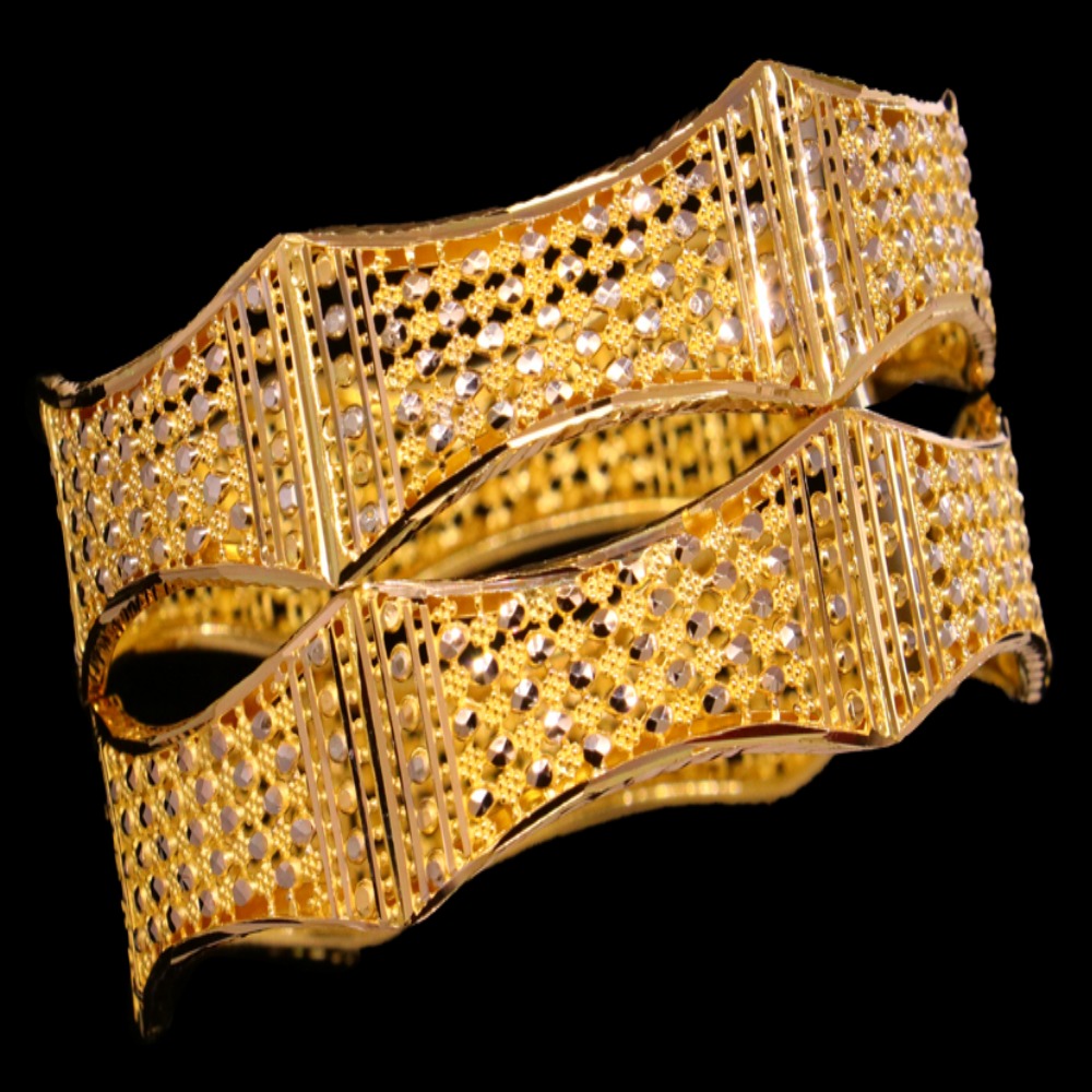 21K Gold Bangle Set – SW20728 image 2 of 2