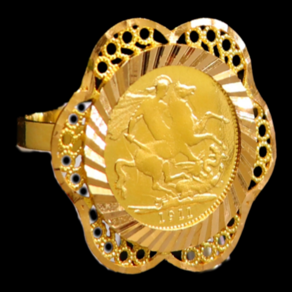 21K Yellow Gold Ring – Size 4 – SW33837