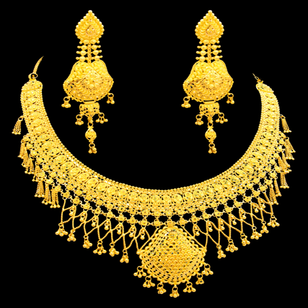 22K Gold Necklace Set