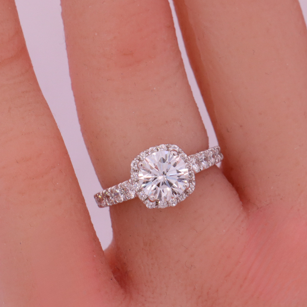 14K White Gold Diamond Ring – SW22944