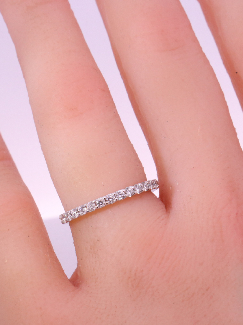 14K White Gold Diamond Ring – SW14027