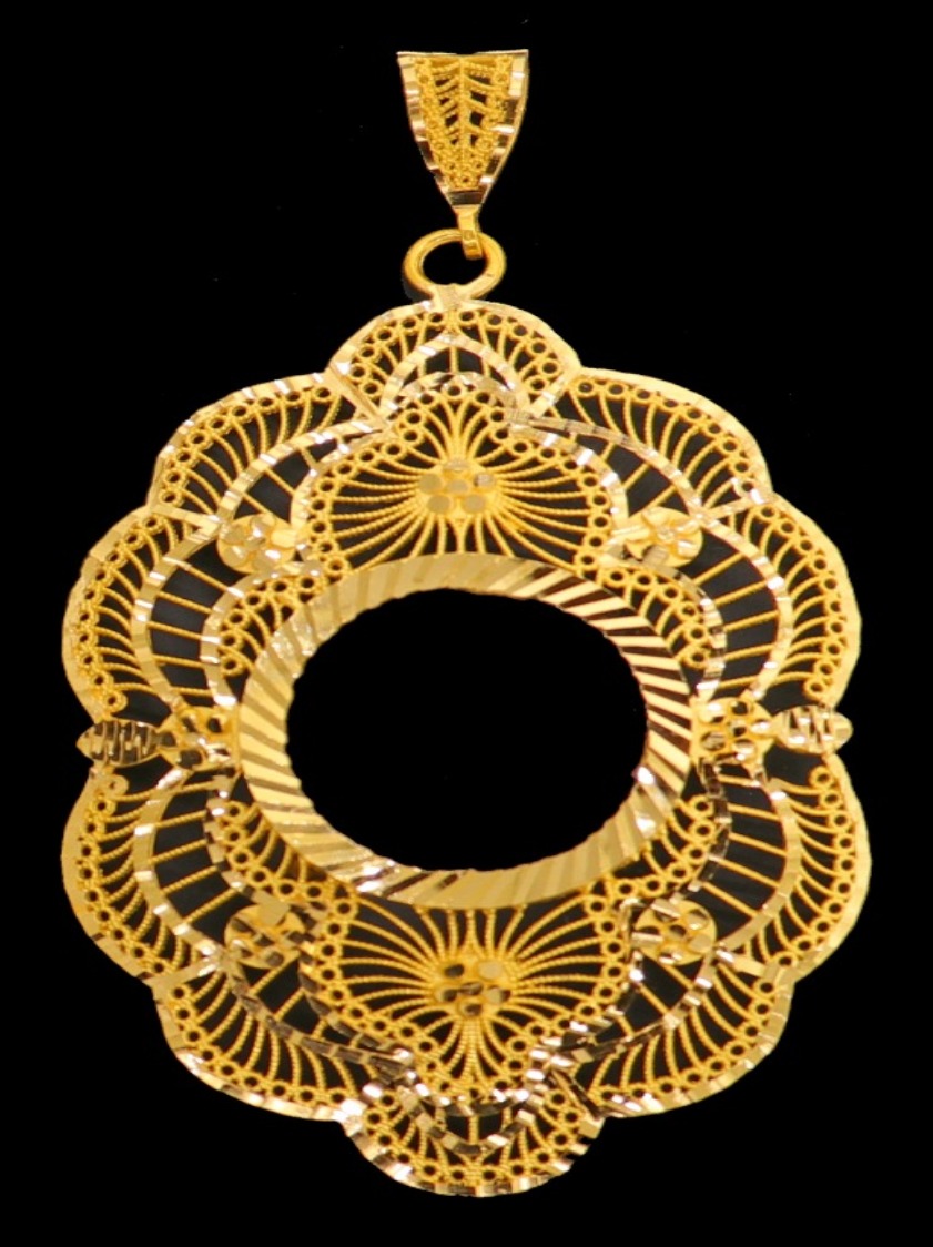 21K Gold Coin Frame