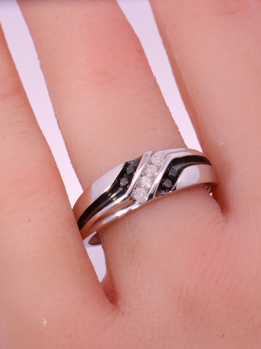 10K White Gold Diamond Wedding – SW14031