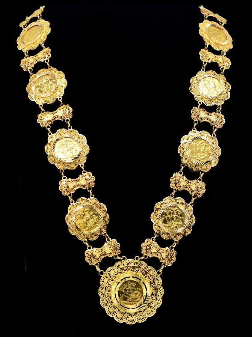 21K Gold Coin Necklace – SW11173