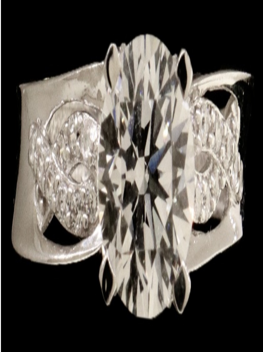 18K Gold CZ Ring