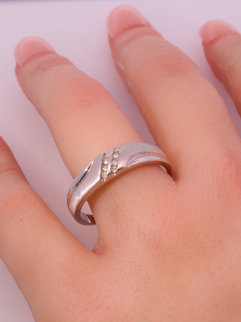 14K White Gold Men's Diamond – SW10171
