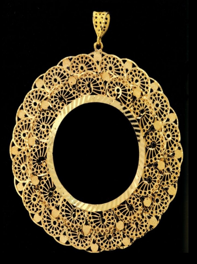 21K Gold Coin Frame – 9093
