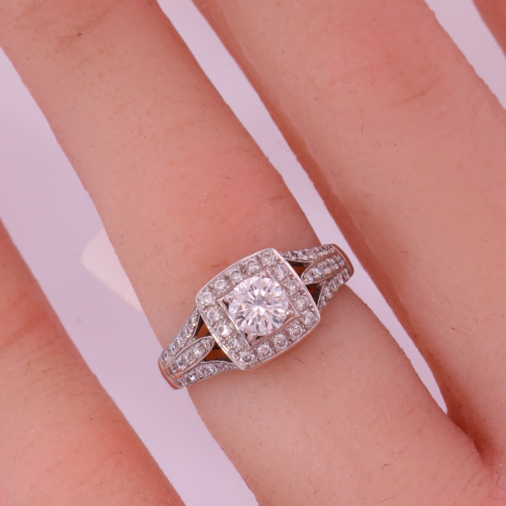 14K White Gold Diamond Ring – SW22890