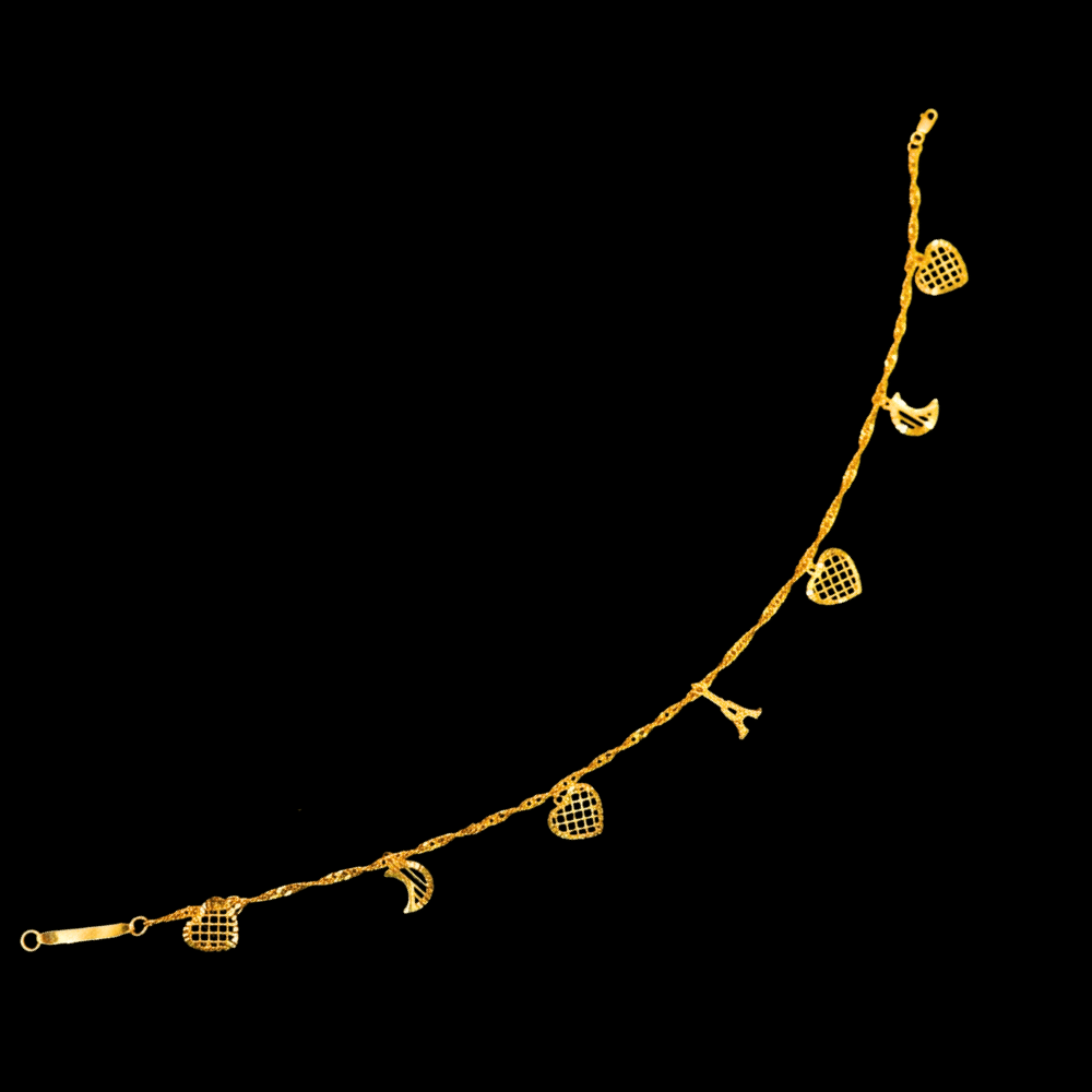 21k Gold Anklet